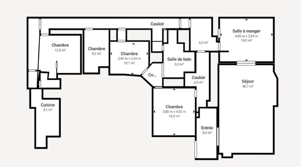 Plan Appartement • VINCENNES • Saint Mandé • 189m2